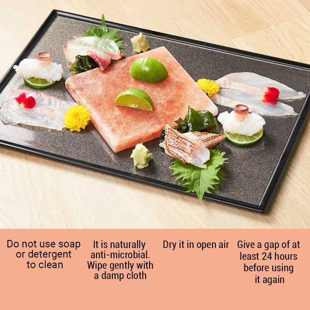 Pink Salt Crystal Accessories (Pink Salt Crystal Cooking Tray - 4 by 4 inch)