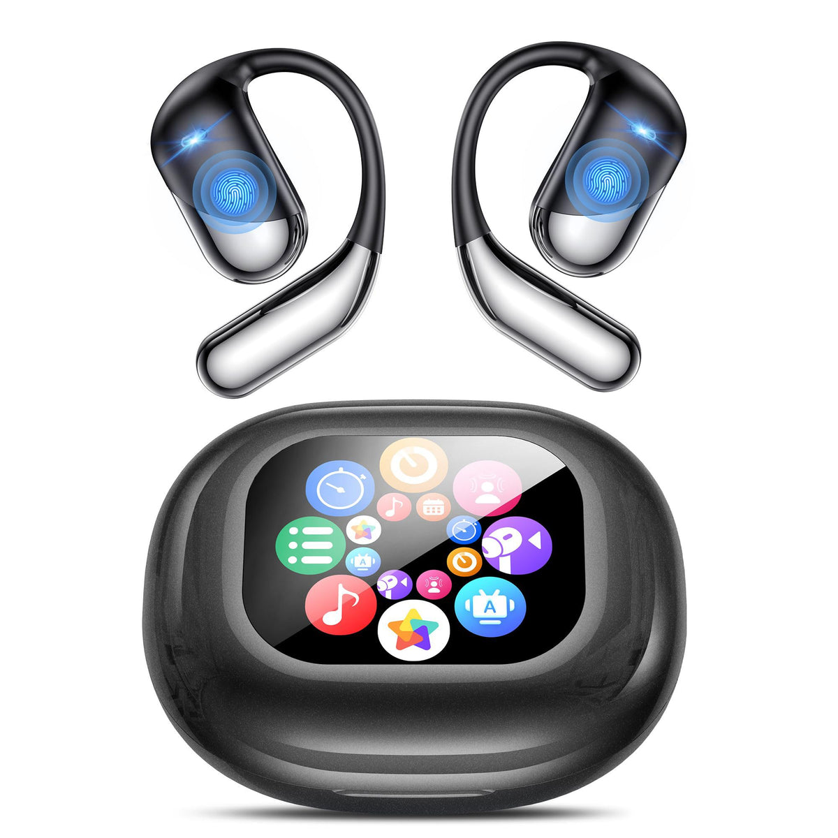 AI Translation Earbuds 198 Languages Real-Time 2-Way Voice Translator Earphones, Bluetooth 6.1 OWS Open-Ear Comfort, Hi-Fi Music & Call, Smart Touch+App, Gift for Travel Business Language Learning