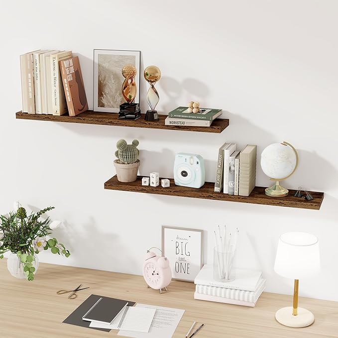 Floating Shelves for Wall, 40 Inch Floating Shelves for Home Decor, Wall