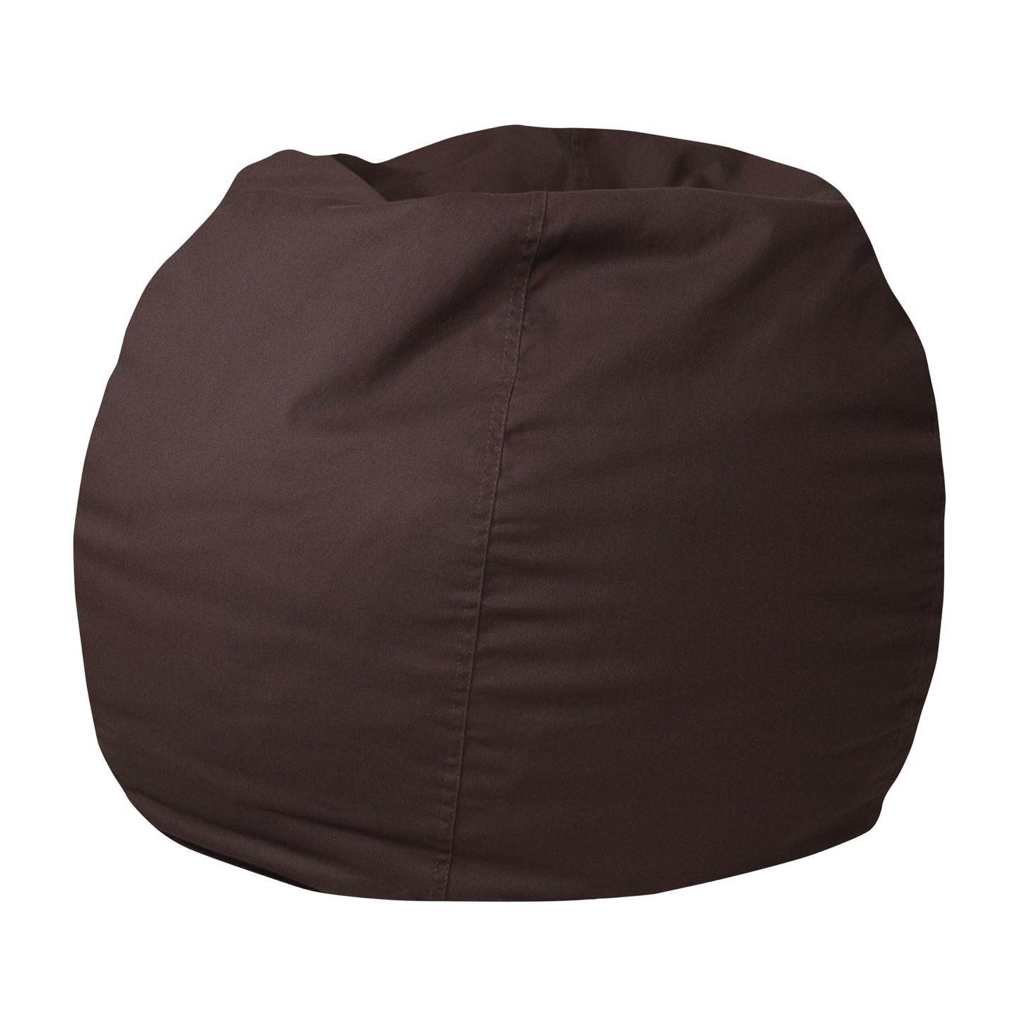 Flash Furniture Dillon Small Bean Bag Chair for Kids and Teens, Foam-Filled Beanbag Chair with Machine Washable Cover, Brown