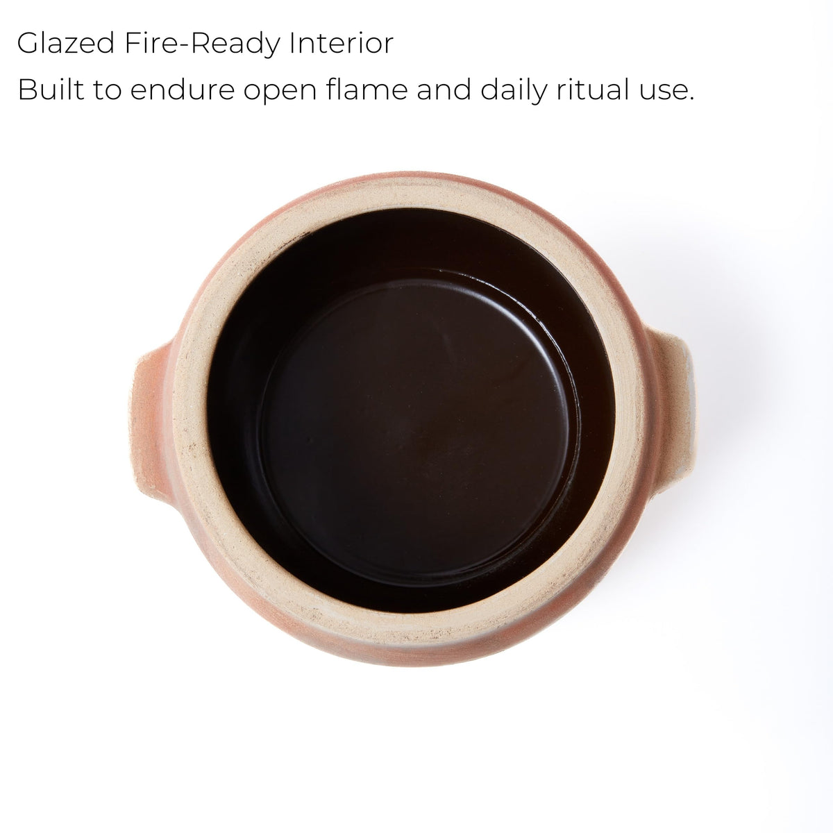 Fireproof Bowl for Burning Ritual – Traditional Handmade Vessel from Natural Clay, Fire-Safe Container for Ceremonial Use, Sage, Incense, or Intention Paper
