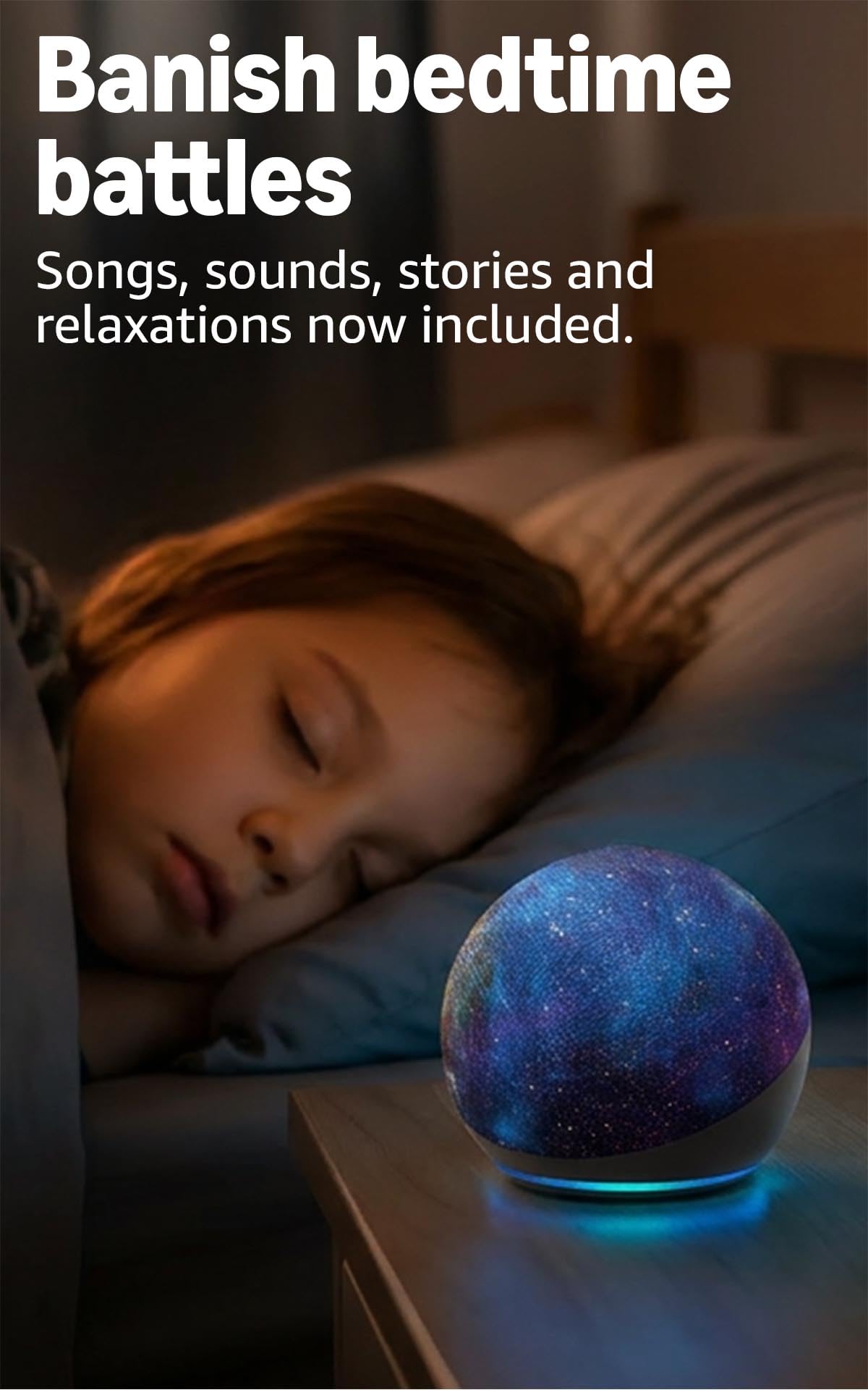 Amazon Echo Dot Kids (newest model), Smart speaker to enjoy age-appropriate audiobooks, interactive games and Alexa+ experiences to create and learn, Rainbow Swirl design