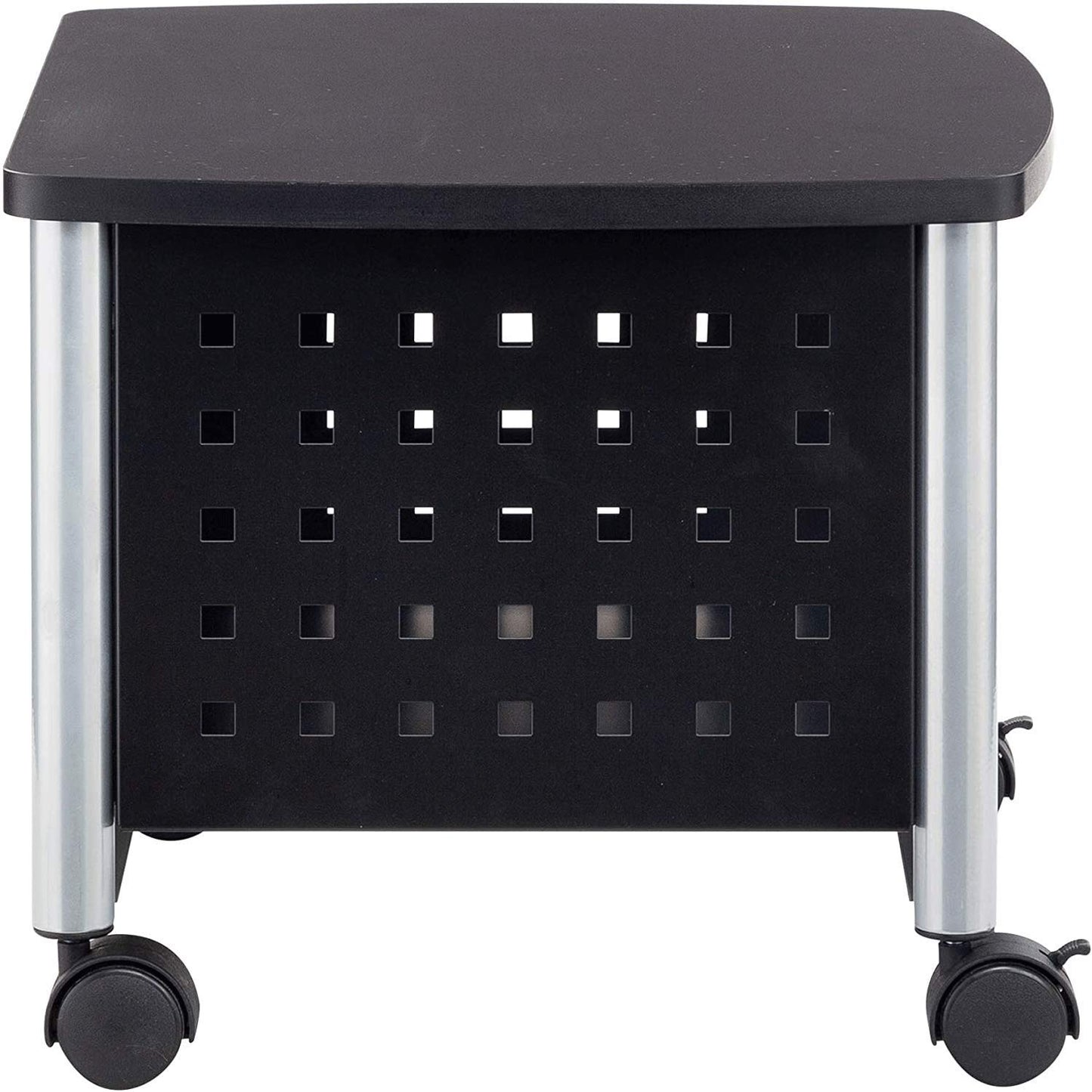 Safco Underdesk Multi Functional Stand - 1855BL, Powder Coated Steel, Swivel Wheels, Holds 100 lb - Home Orginization Solutions