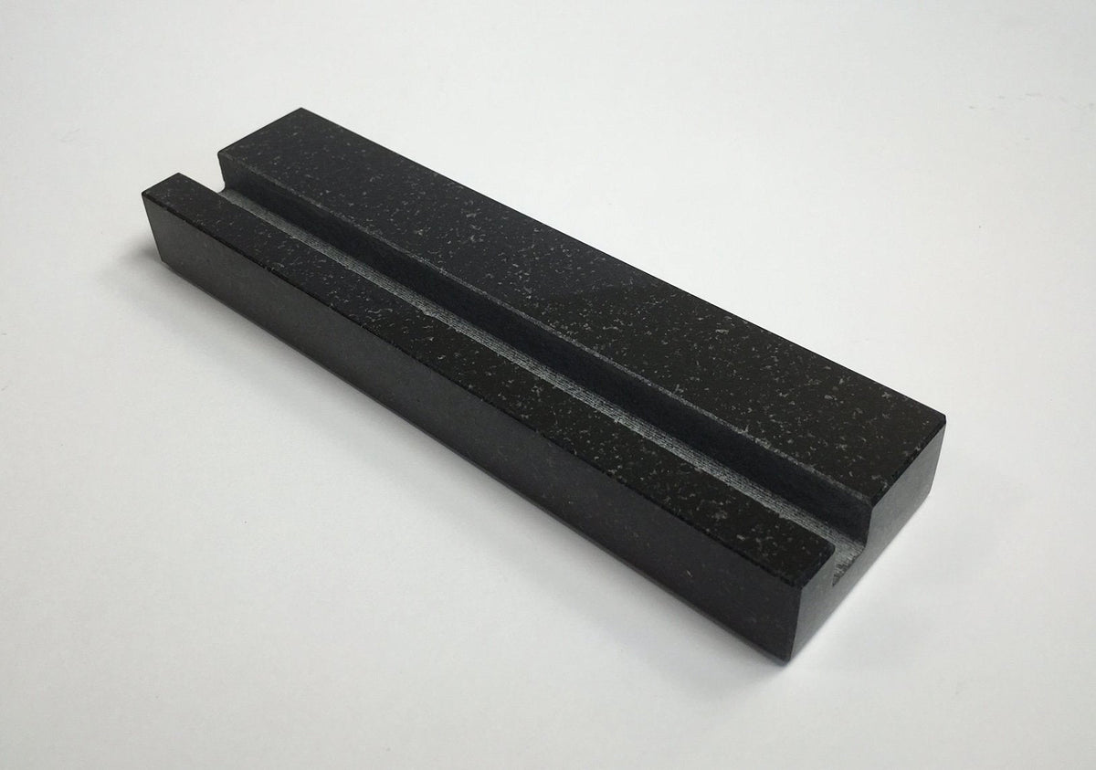 Multiple Business Card Holder for Desk - Black Granite Visiting Card Holder - Holds up to 40 Cards - Desktop Business Card Stand for Home & Office - Elegant & Luxurious Office Desk Accessories