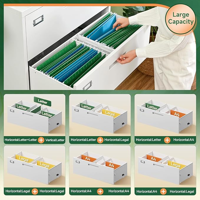 Letaya 3 Drawer File Cabinets