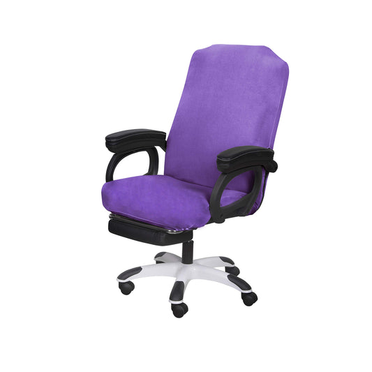 SARAFLORA Office Chair Cover- Large, Light Purple- Removable Computer Chair Covers for with Zipper for Universal Rotating Chair Desk Chairs Cover High Chair Seat Washable Protector for Pet