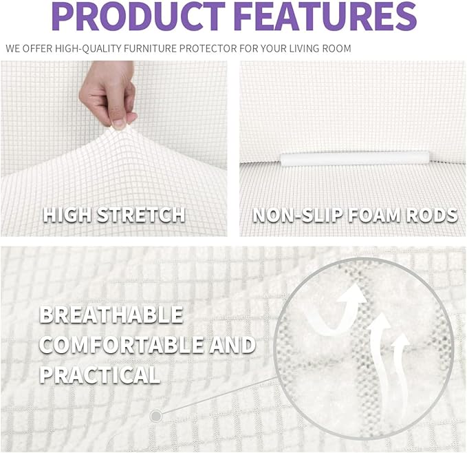 ZNSAYOTX Super Stretch Chair Slipcover Universal Sofa Chair Covers
