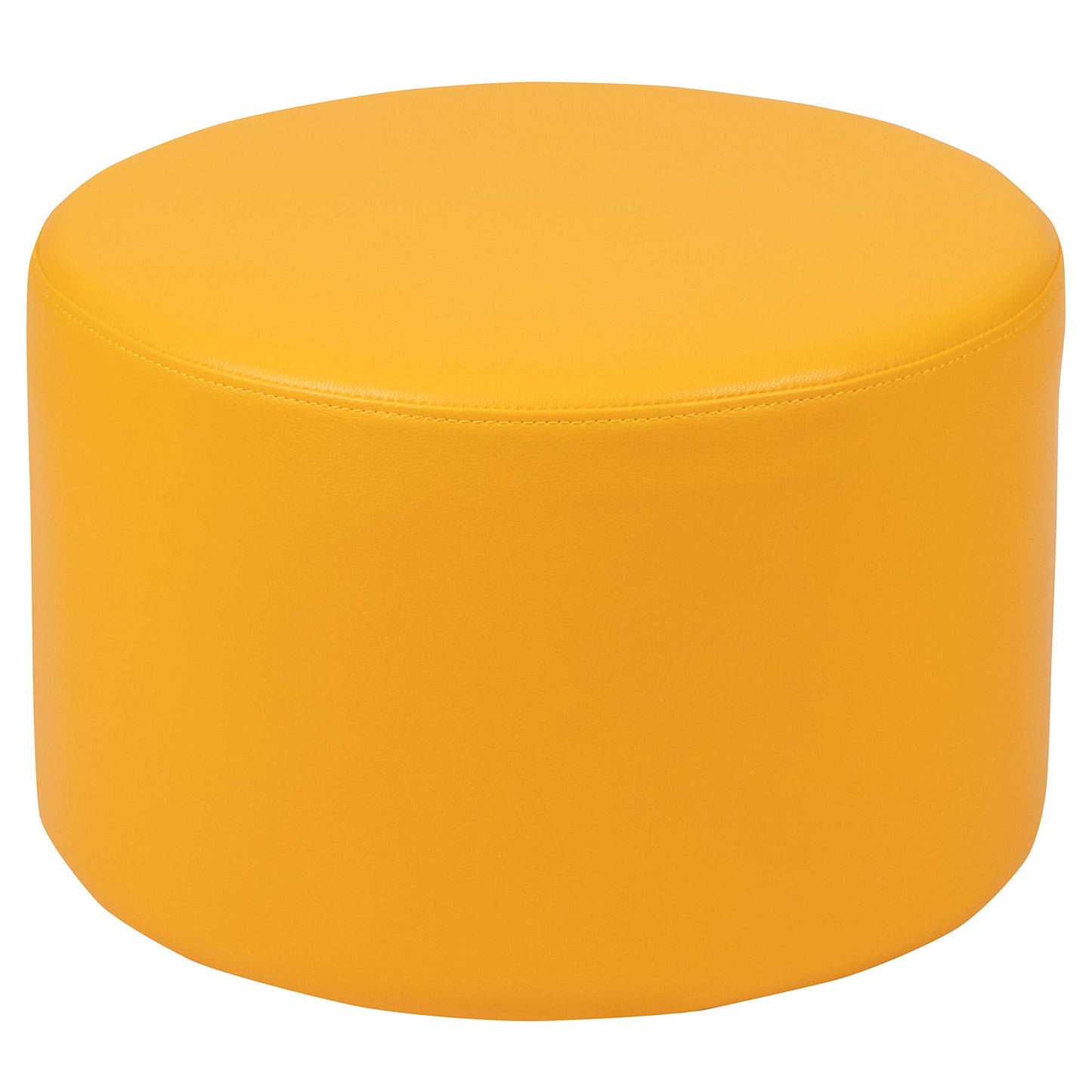 Flash Furniture Nicholas Soft Seating Flexible Circle for Classrooms and Daycares - 12" Seat Height (Yellow)
