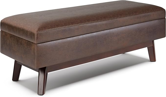 SIMPLIHOME Owen Rectangular Storage Ottoman