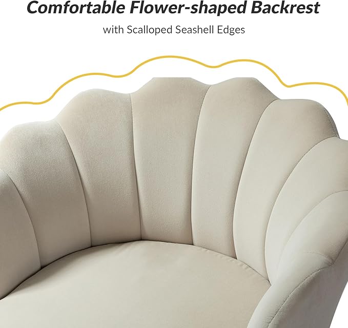 HULALA HOME Modern Velvet Accent Chair
