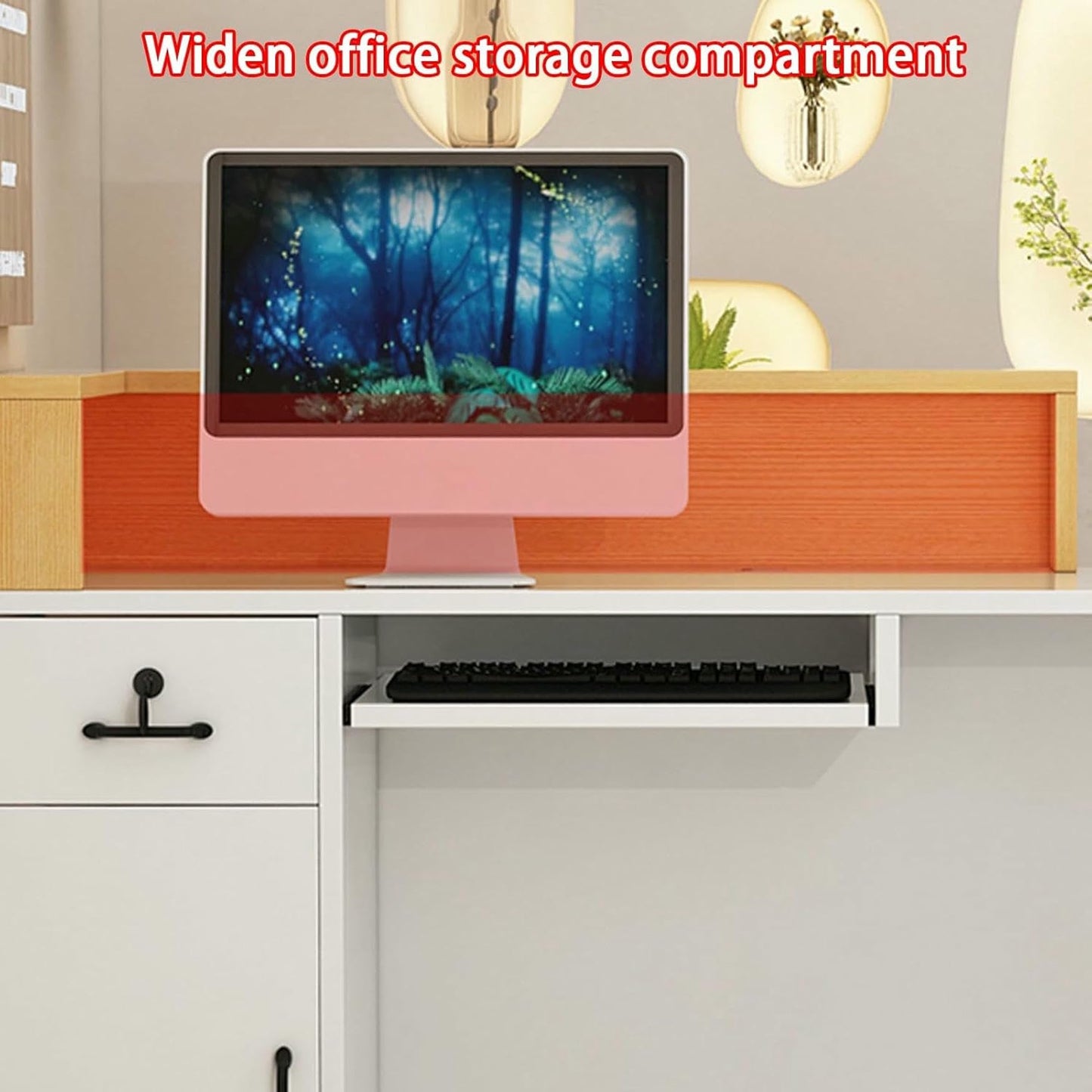 WRTYHGVGT Reception Desk, Front Counter, Reception Counter Desk, L Shaped Retail Checkout Counter with Lockable Drawers, for Lobby Hotel Beauty Salon(Natural,100cm/39.3in)