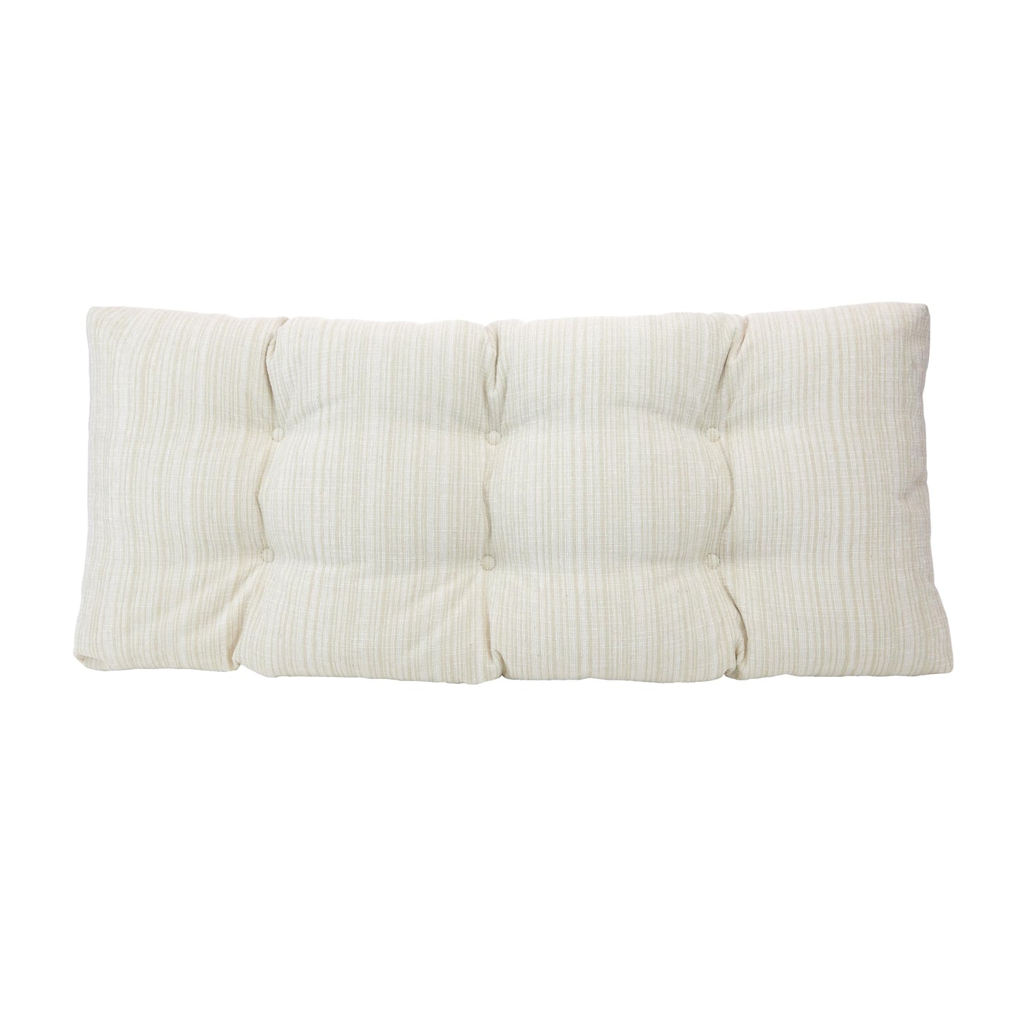 Klear Vu The Gripper Non-Slip Tufted Bench Cushion for Indoor Furniture, Assembled in USA, Entryway Storage, Bay Window, Corner Nook or Piano Seat, 33 Inches, Chenille Cream