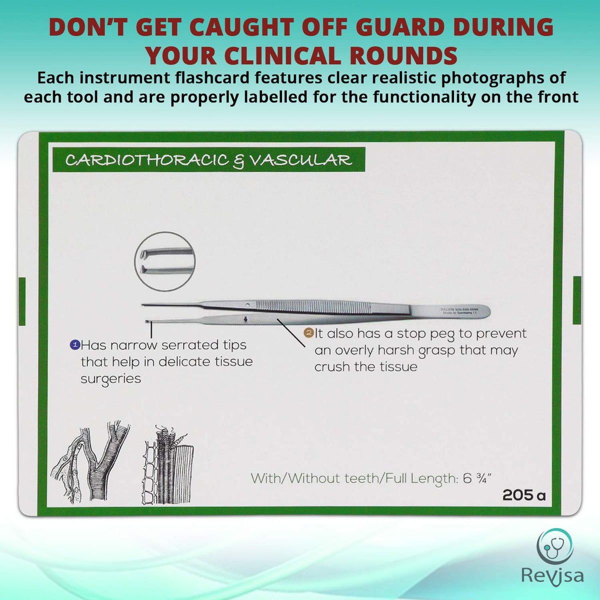 Surgical Instrumentation Flash Cards for Technologists Exam, Medical Students, Operating Room Nurses - Illustrated Instrument Index Cards for General Surgery Ob/GYN Cardio ,Orthopedics, Vascular 2