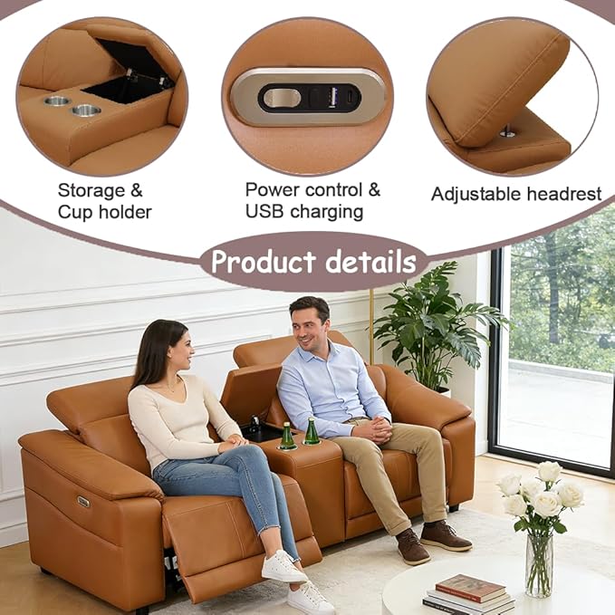Power Recliner Sofa Set, Reclining Sectional Sofa Couch