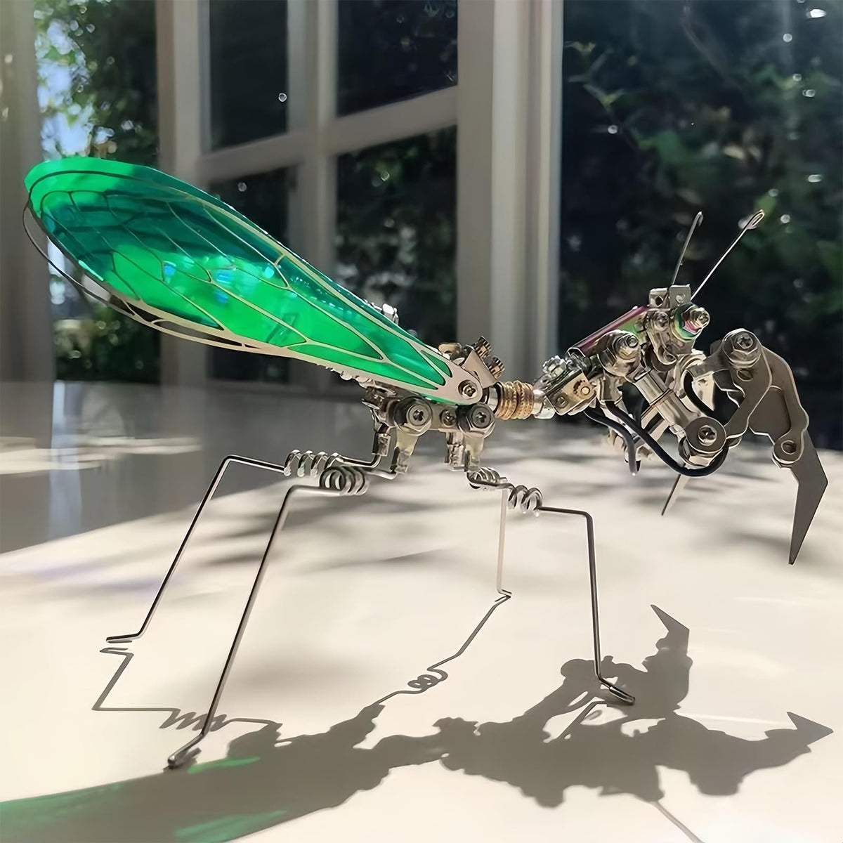 Adult 3D Metal Puzzle, Punk Mantis Metal Model Set，3D Puzzle Mechanical Insect Building Blocks, Fun DIY Assembly, high-end Men's Gifts.