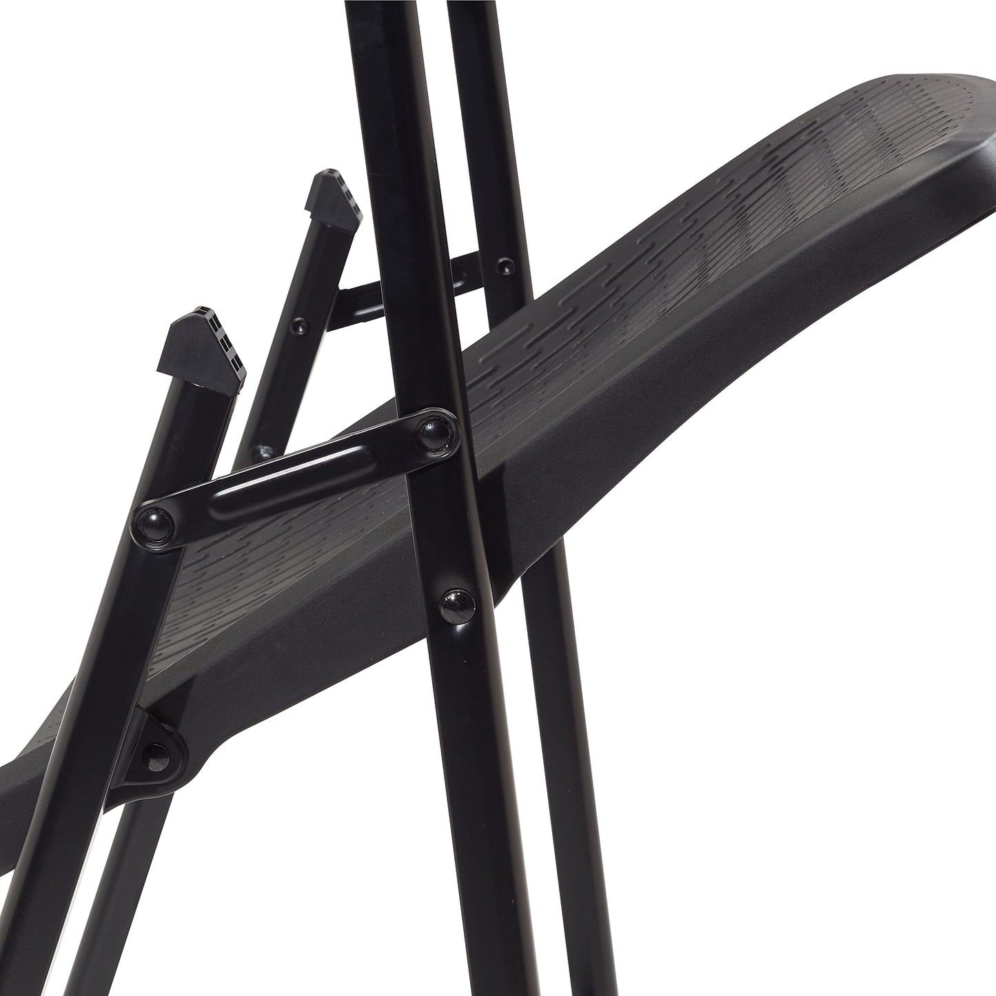National Public Seating 1410 Airflex Series Premium Polypropylene Folding Chair - Black Pack of 4