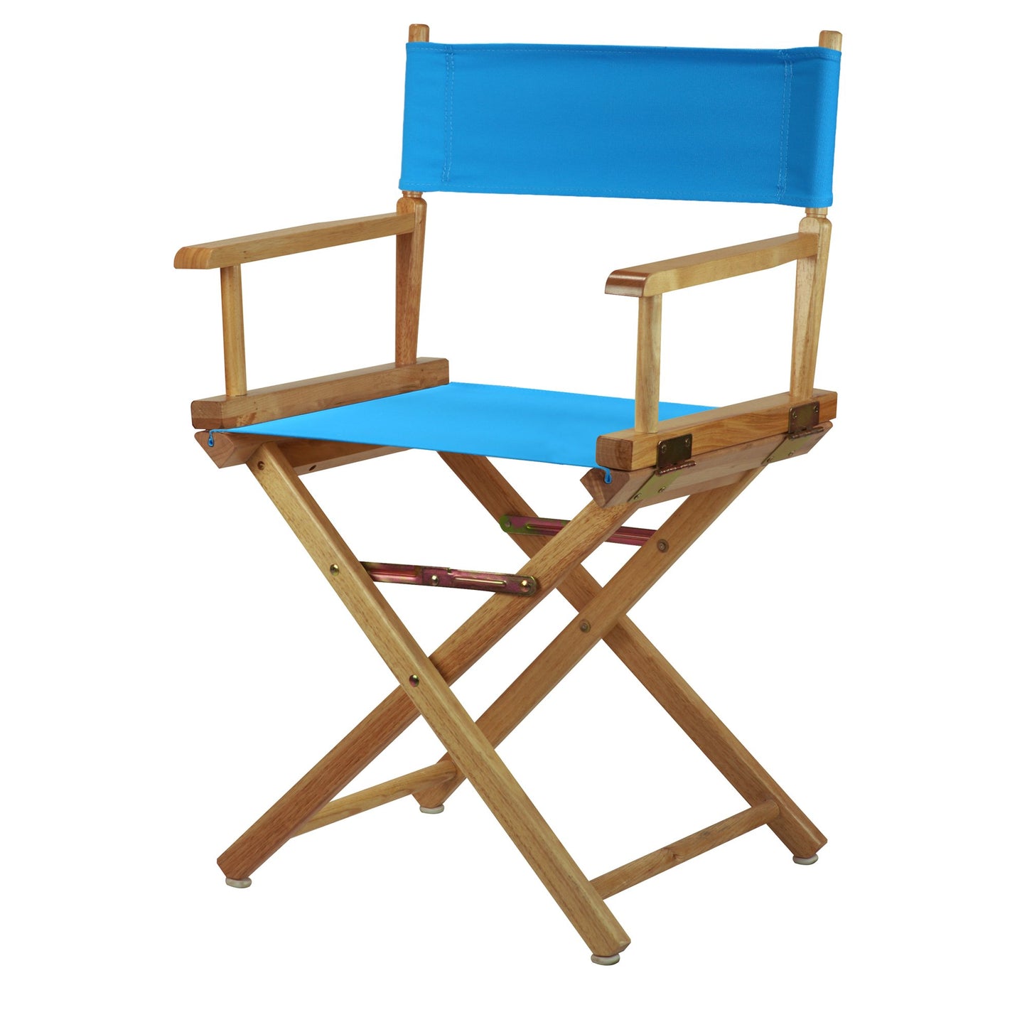 Casual Home 200-00/021-27 Director Chair 18" - Classic Height Natural Frame/Turquoise Canvas