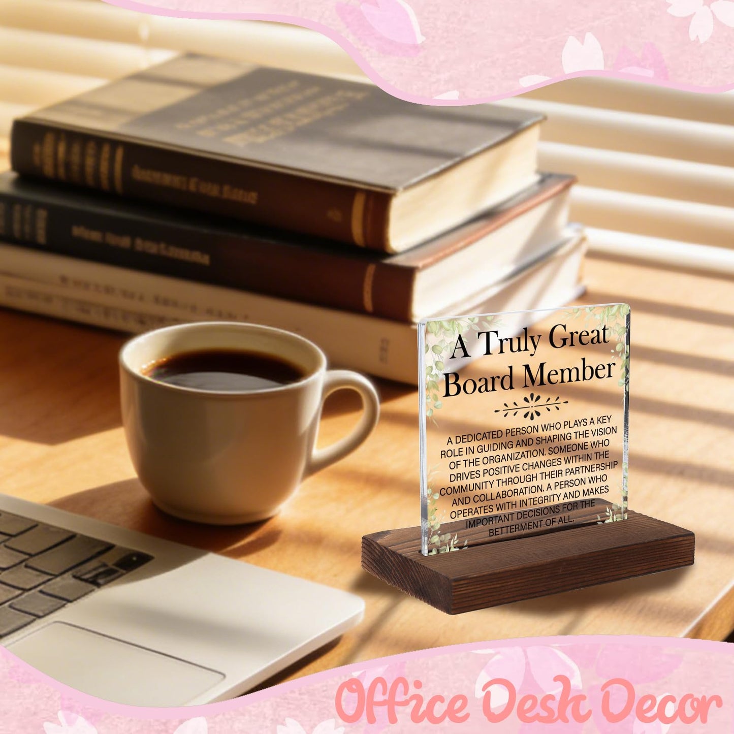 A Truly Great Board Member Tribute Plaque, Appreciation Gift for Board Member, Recognition Keepsake for Leader, Minimalist Acrylic Keepsake with Wooden Stand, HSJ134
