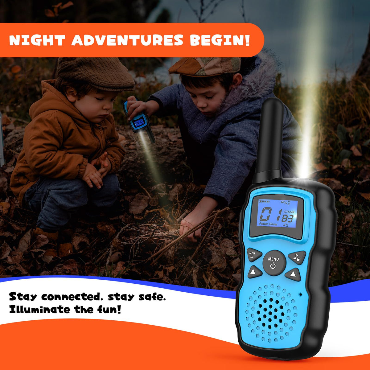 Wishouse Walkie Talkies for Kids Rechargeable 4 Pack,Walky Talky for Adults 2 Way Radio with 2 USB Chargers 12000mAh Battery,Camping Games Toy Birthday Halloween Xmas Gift for Children Family