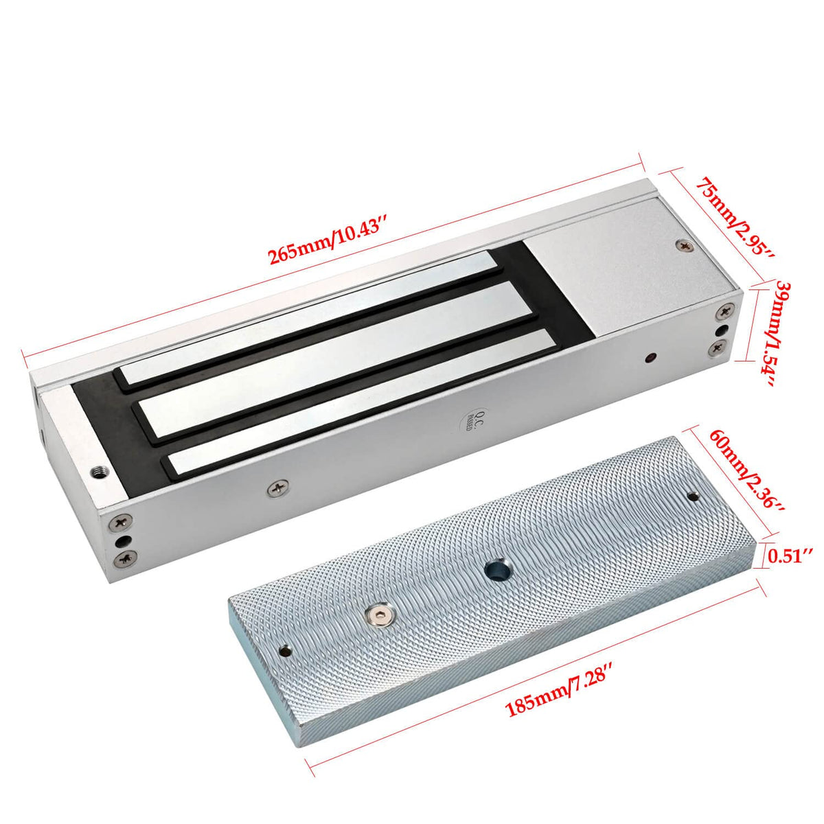 Door Access Control System 1200lbs Magnetic Lock Kit with ZL Bracket 4 Remote Controls Stainless Steel Exit Button