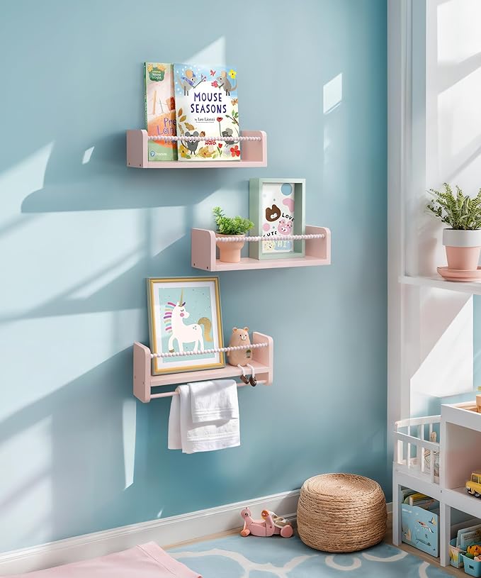 Maxpeuvon Nursery Book Shelves, Bedroom and Kitchen