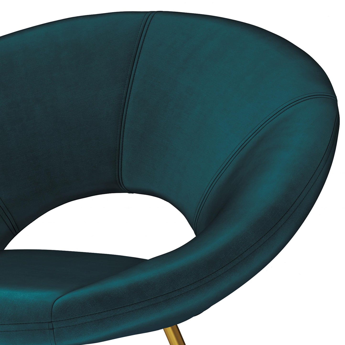 SIMPLIHOME Barrett 24 inch Wide Mid Century Modern Accent Chair in Teal Velvet Fabric for the living and family room