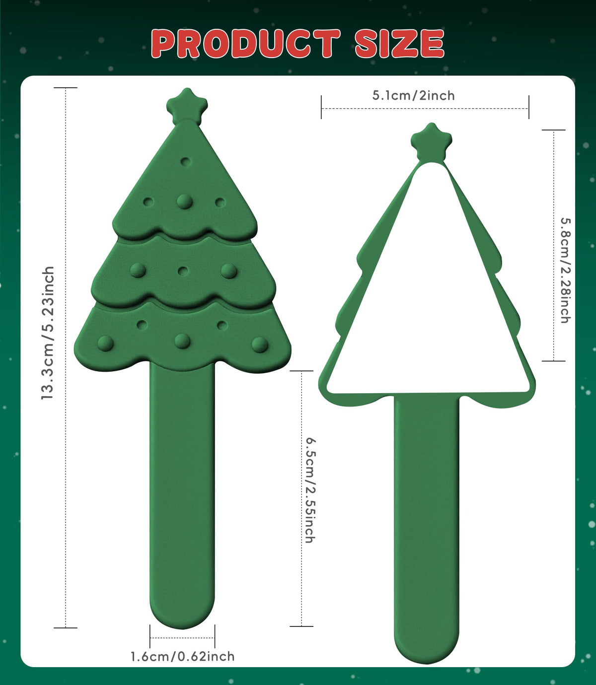Nearockle 6 Pack Christmas Stocking Holders Garland Hangers for Mantle, Freely Bendable Adjustable Silicone Mantle Hangers, Counter Tables Window Fireplace Decoration (Green)