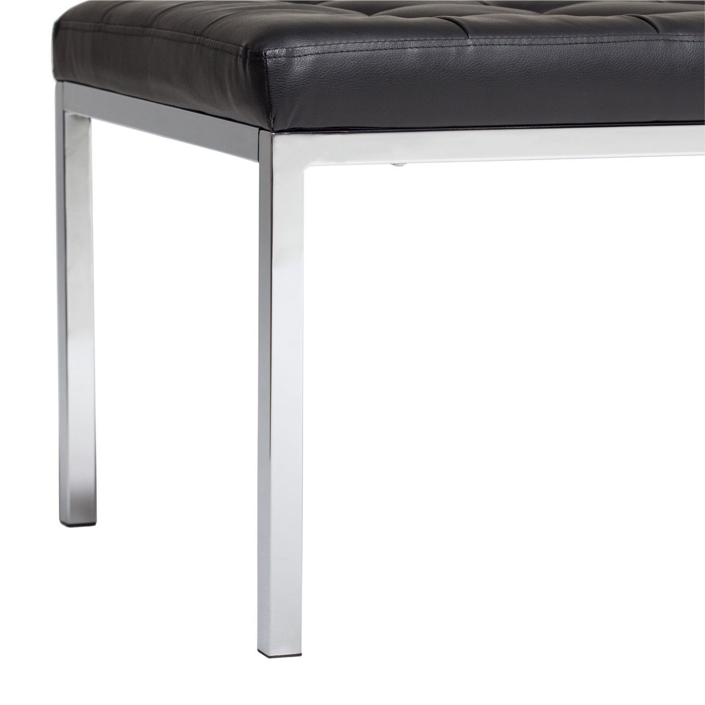 Studio Designs 72013 Bonded Leather Lintel 60" Bench, Smoke