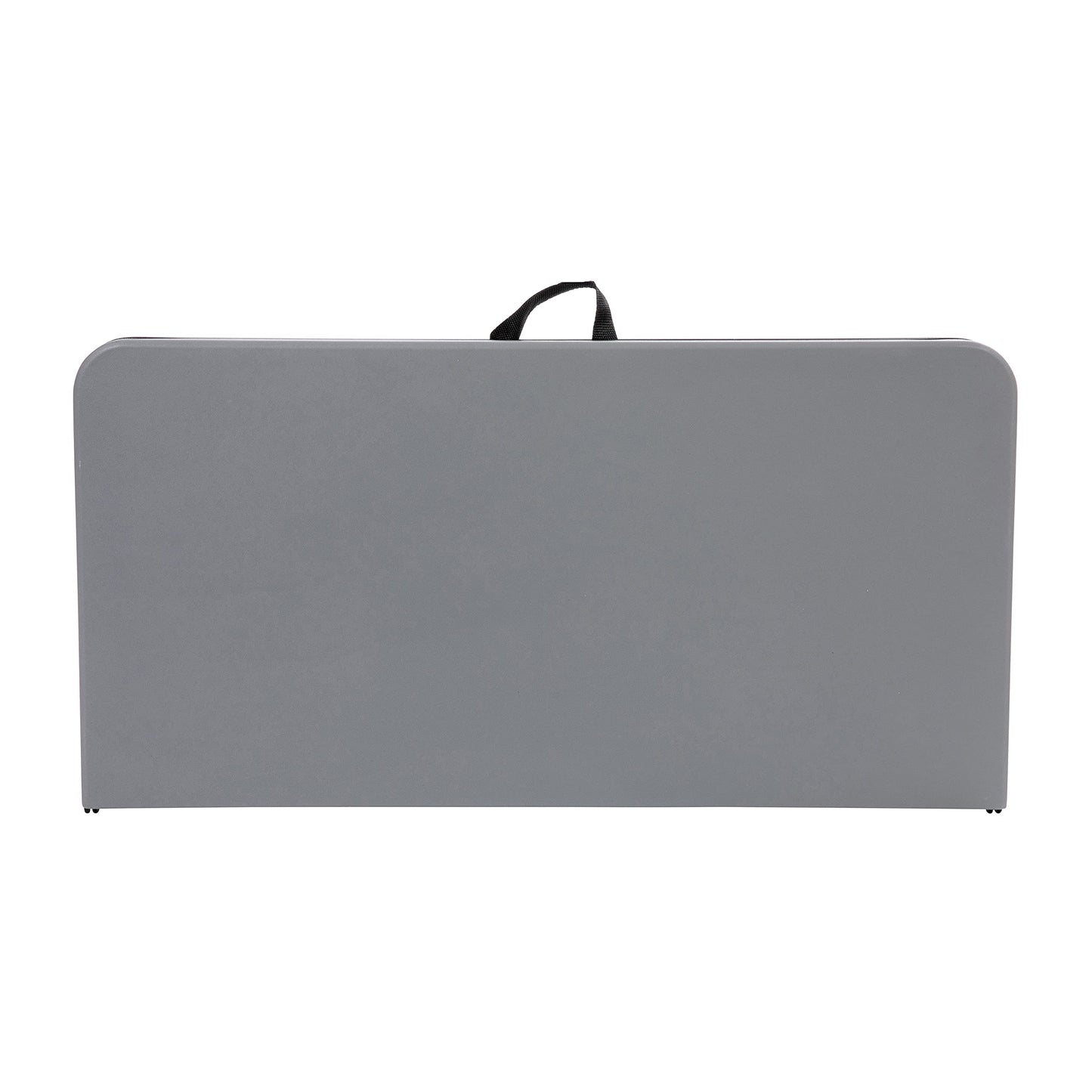 Flash Furniture Dunham 2.83' Square Plastic Folding Event Table with Carrying Handle, Bi-Fold Portable Banquet Table for Indoor/Outdoor Events, Gray