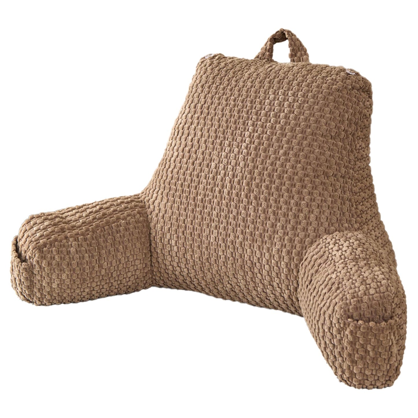 19" Back Support Pillow for Dorm Room Essentials,Khaki Corduroy,Large