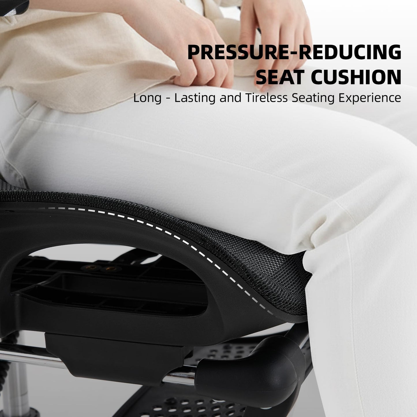 Office Chair with 3D Adjustable Lumbar Support,Ergonomic Computer Chair,Adjustable Headrest and Armrests, 400lbs Capacity,Tilt-Swivel,Premium Mesh Desk Chair for Office,Home & Gaming (Grey)