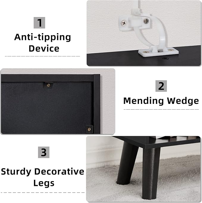 YAHARBO 8 Cube Bookshelf, 3 Tier Bookcase