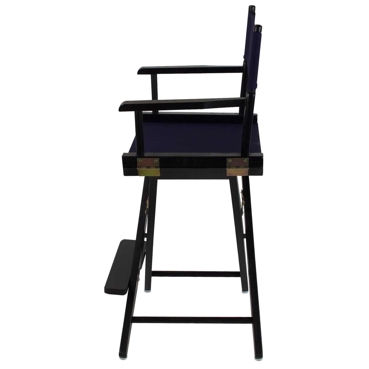 American Trails Extra-Wide Premium 24" Director's Chair Black Frame with Navy Canvas, Counter Height