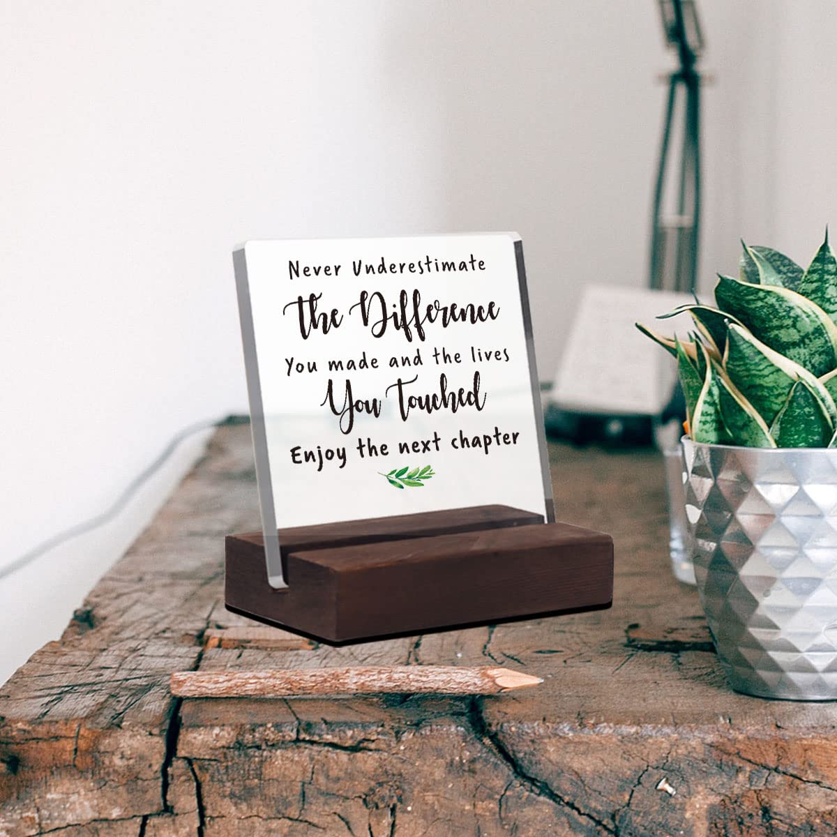 Office Gifts for Women Men Coworker Leaving Farewell New Job Retirement Gifts for Woman Employee Appreciation Gifts for Boss Leader Colleague Friends Principal Teacher Office Acrylic Desk Sign