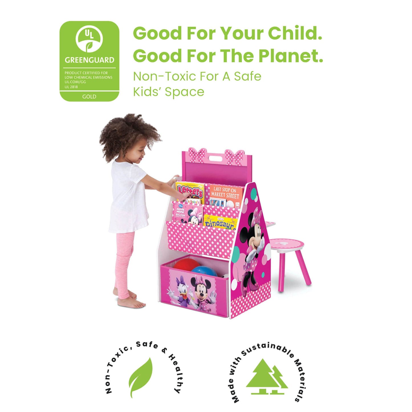 Delta Children Kids Table and Chair Set (2 Chairs Included) - Ideal for Arts & Crafts, Snack Time & Kids Easel and Play Station – Ideal for Arts & Crafts, Drawing