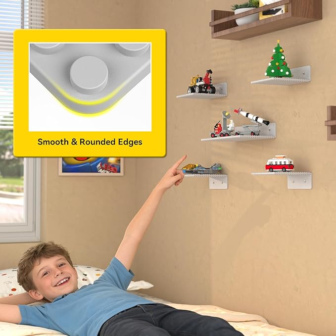 BlissBox 6-Pack Floating Display Shelves