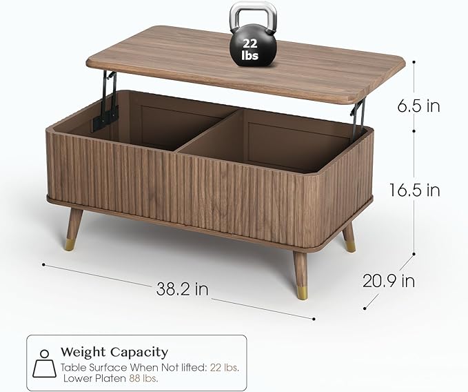 JOINICE Lift Top Coffee Table