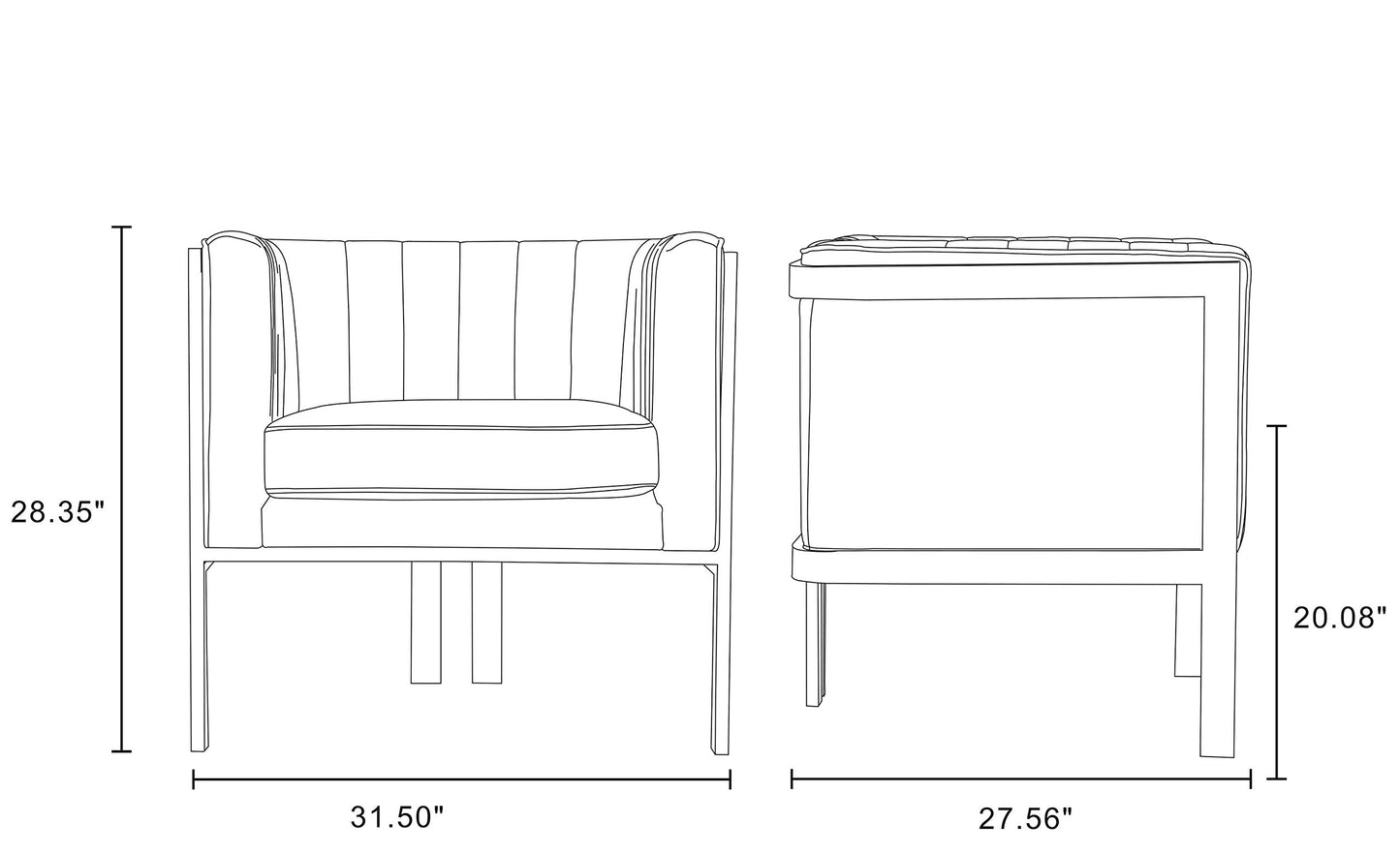 Manhattan Comfort Paramount Velvet Accent Armchair Set of 2, Polished Brass Frame with Geometric Legs, Art Deco Chair, 1920s Glamour, Fully Assembled, Living Room Lounge Seat, Royal Blue