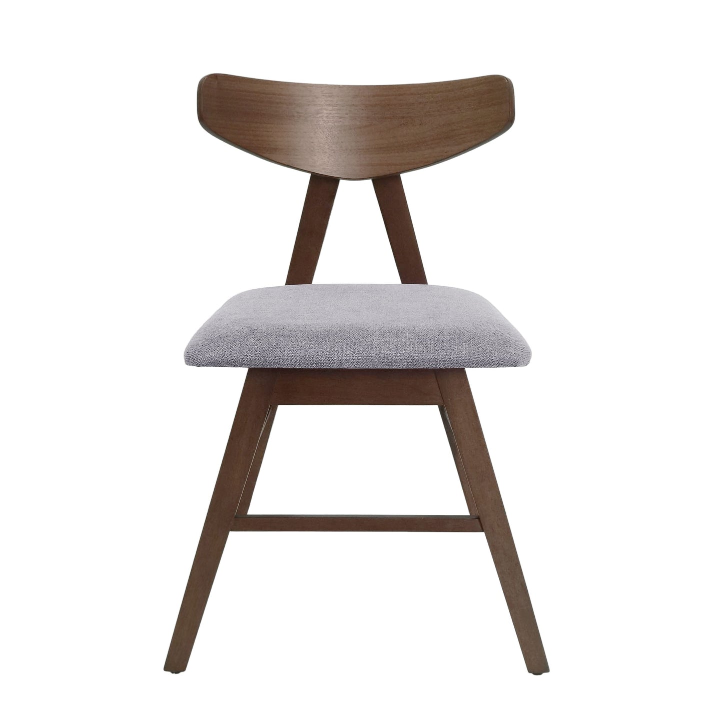 Christopher Knight Home Stocker Upholstered Dining Chairs - Dark Gray/Walnut (Set of 2)