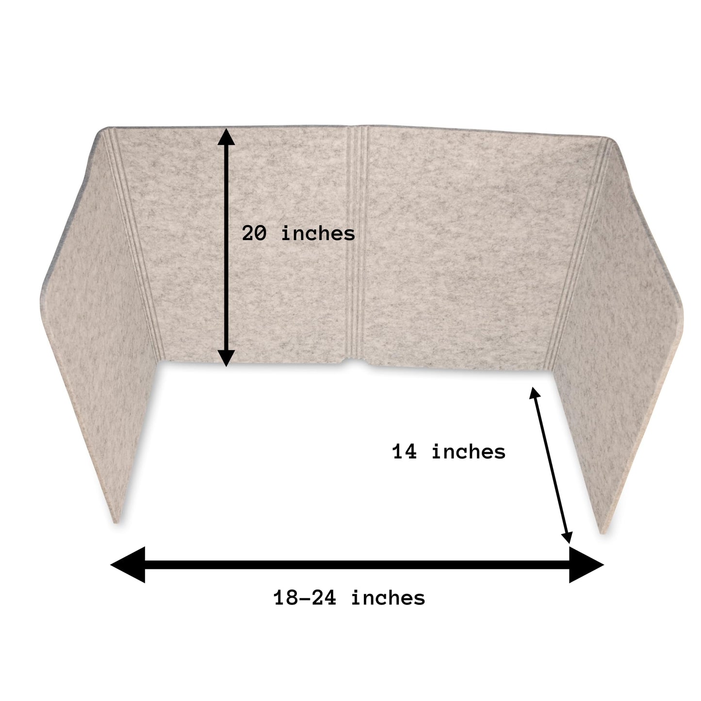 practical products Portable Acoustic Divider - Home Office freestanding - Classroom - Teaching Organizers - Desk Space countertops - Testing Centers - Sound dampening - Computer Desk (Small Grey)