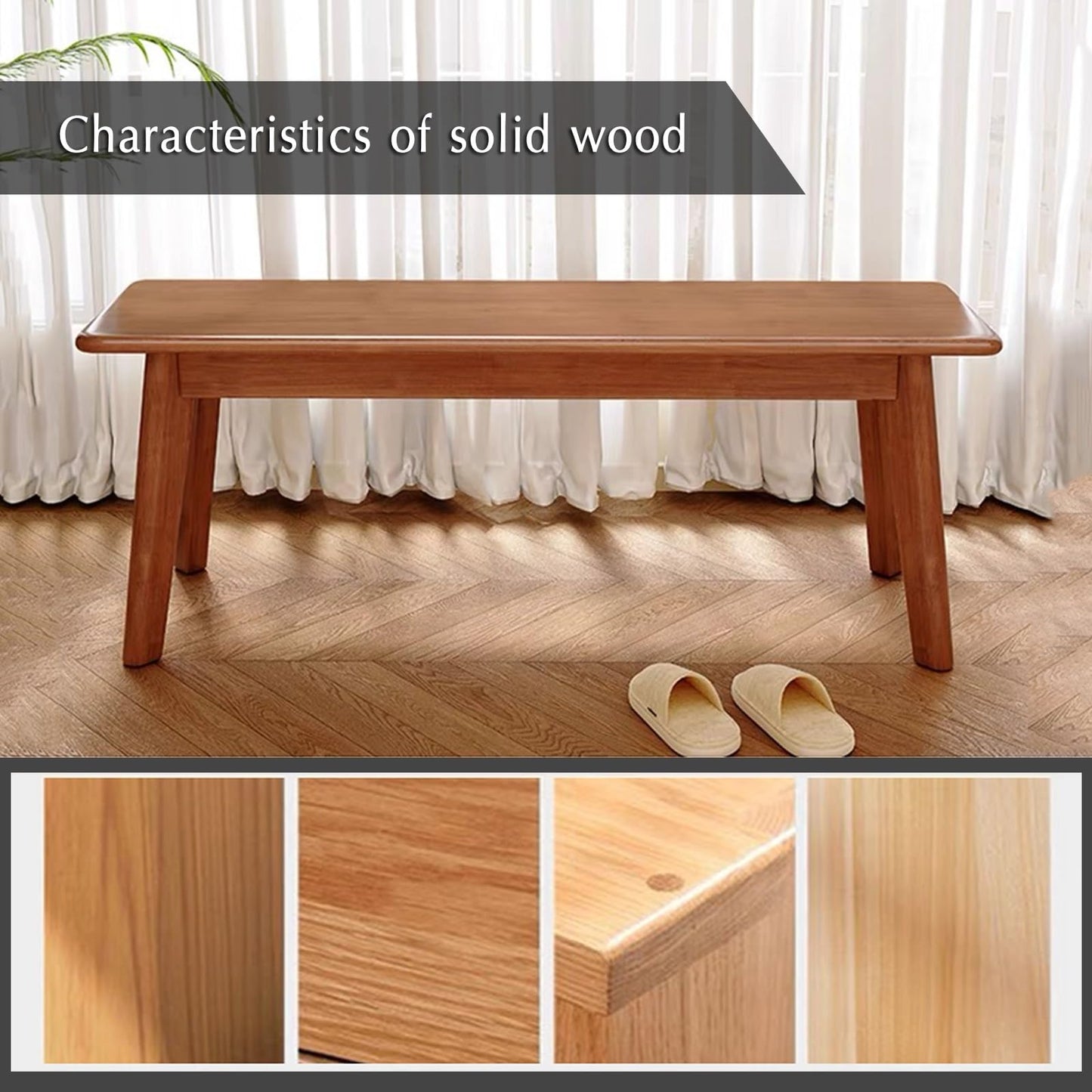 LWJQRSP Wooden Shoe Storage Bench for Entryway Dining Room Indoor/Outdoor UseIvory White 150 * 30 cmPerfect for Patio Porch End of Bed and Lawn nization