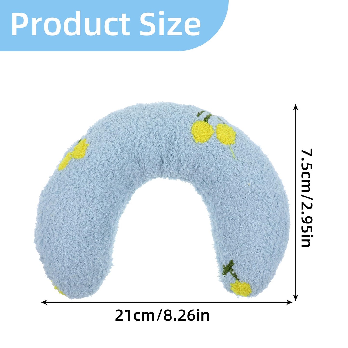 Hpmjz Dog Pillow Dogs Calming Pillow Soft Neck Pillow Anxiety Relief Sleeping Toy Ultra Soft High Density Washable Gift for Better Small Cats Joint