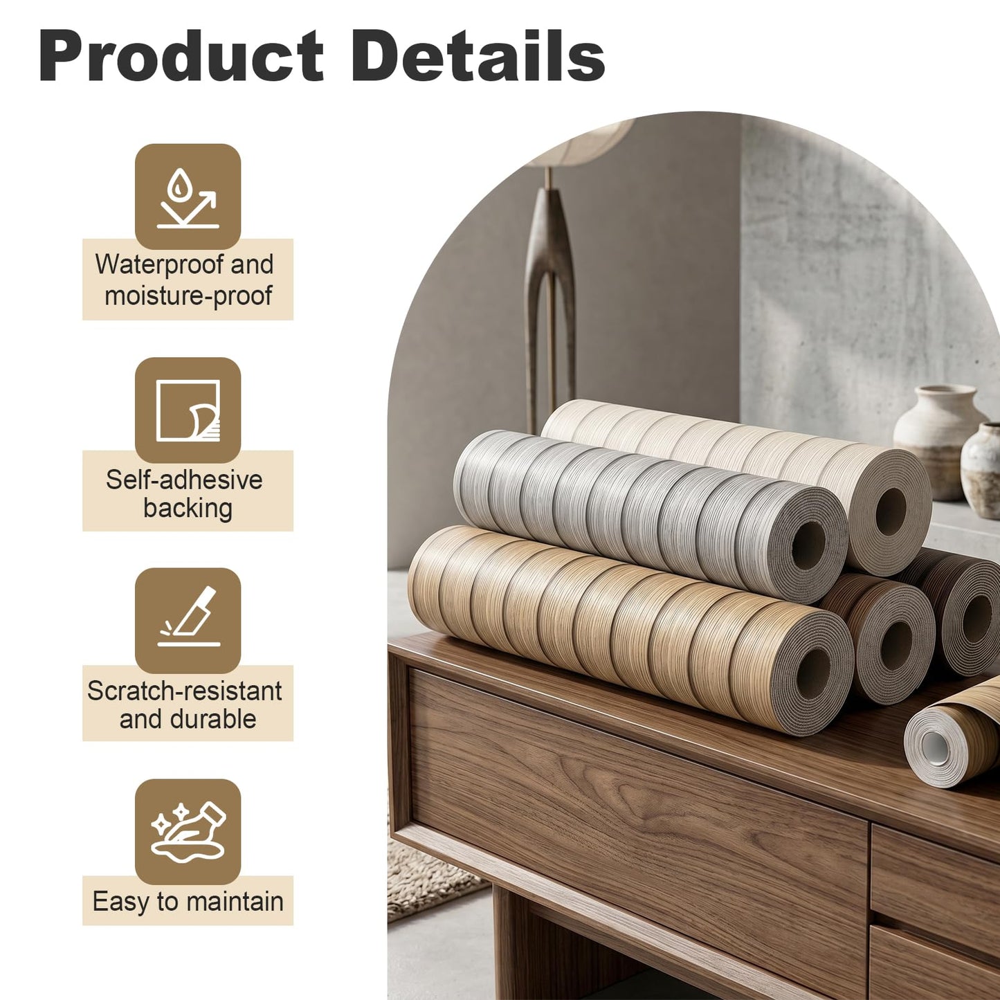 XHKJYSDP 118" x 15.8" Peel and Stick PVC Faux Wood Slat Wall Panels