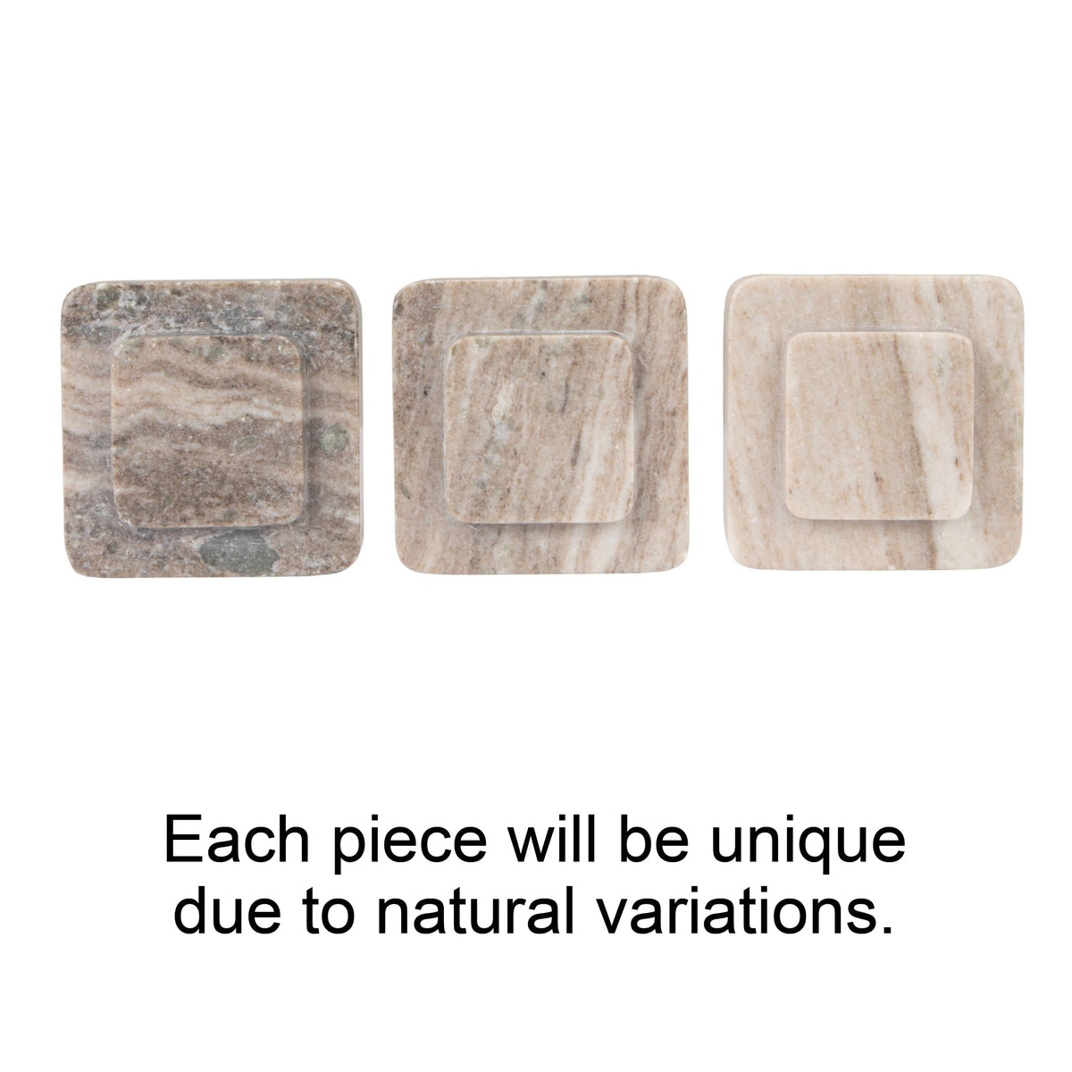 Bloomingville Heavy Duty Marble Bookends, Beige, Set of 2