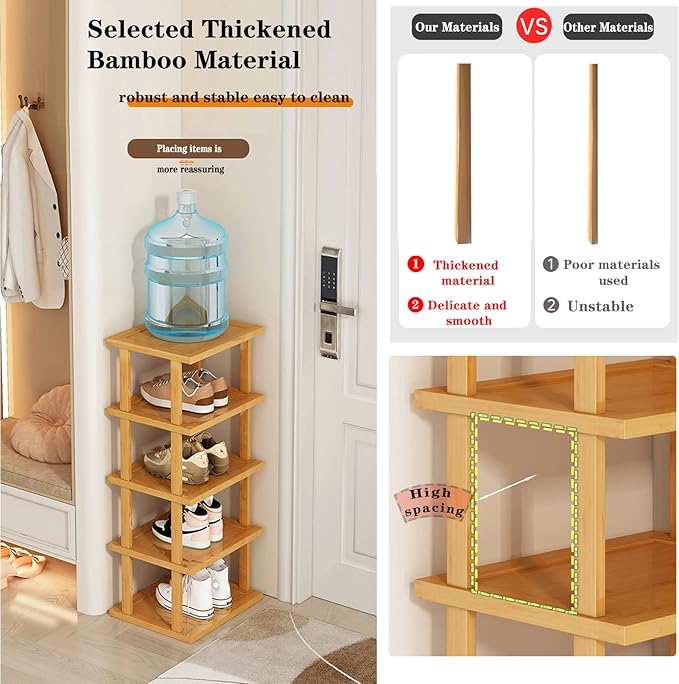 Bamboo Shoe Rack