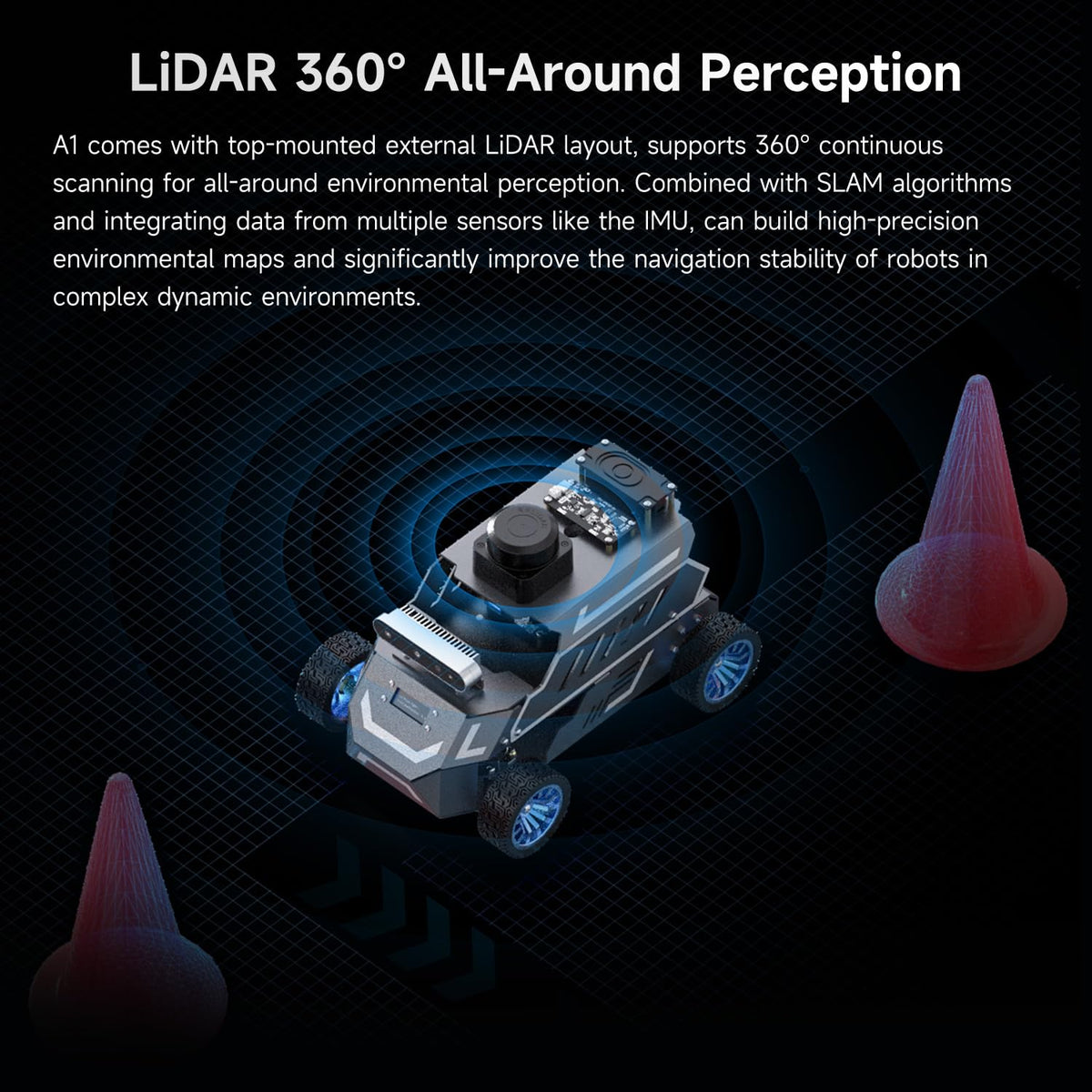 Yahboom ROS2 AI Robot Car,for RDK X5 8GB Supports RVIZ Simulation ROS2,TOF Lidar,SLAM Mapping Navigation, Tracking and Obstacle Avoidance