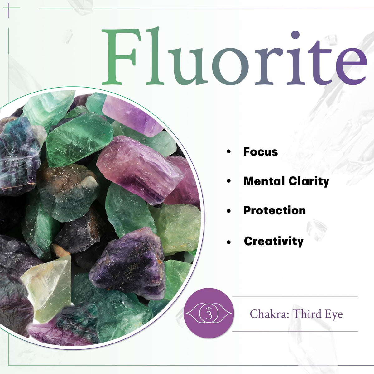 mookaitedecor Natural Fluorite Crystal Tea Light Candle Holder/Air Plant Holder Home Decor