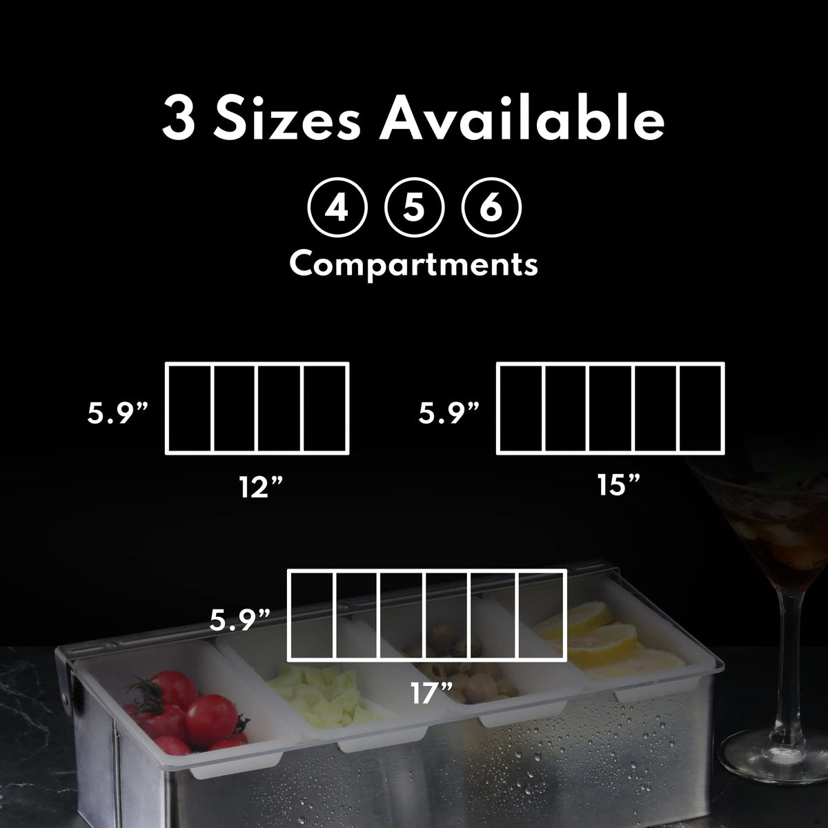 New Star Foodservice 48049 Stainless Steel Condiment Dispenser with 6 Compartments