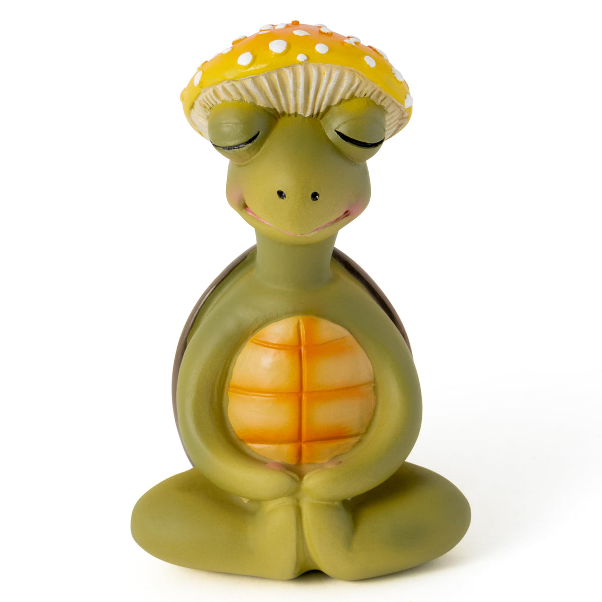 CYjorkbgg Meditation Turtle Resin Statue - Yoga Meditation Turtle Statue for Desk Living Room Resin Figurine for Home Patio Office Decoration Cute Plant Statues for Tabletop Garden Backyard Decor
