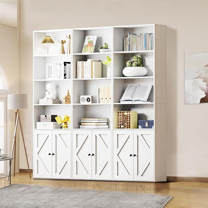 Bookshelf, 6-Tier Floor Bookcase